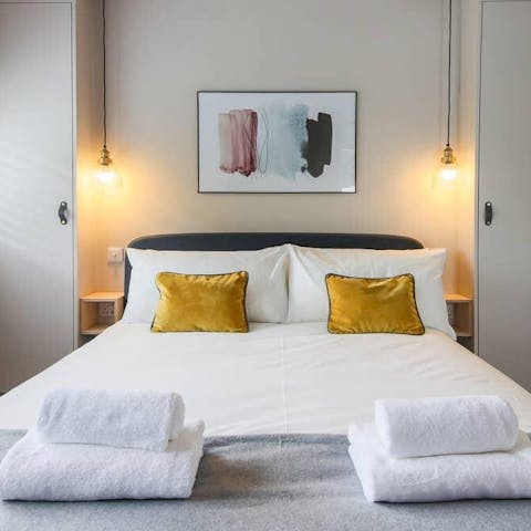 Sleep soundly in comfy bedrooms