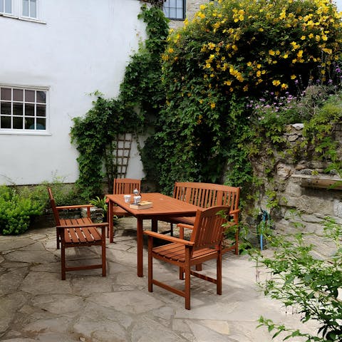 Savour your favourite evening drinks on the terrace