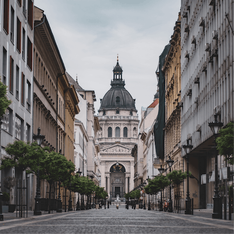 Explore Budapest's historic streets and old-world landmarks on foot or via the tram
