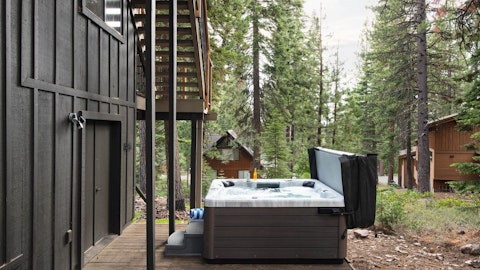 Wind down in the hot tub after a long day in the outdoors