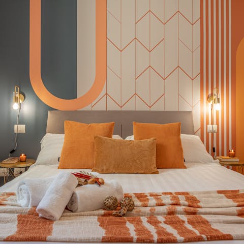 Wake up in the comfortable bed feeling rested and ready for another day of Rome sightseeing