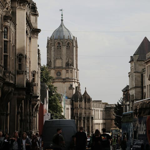 Venture into Oxford, 14 miles away