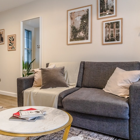 Kick off your shoes and sink into the sofa after a full day exploring everything this part of London has to offer