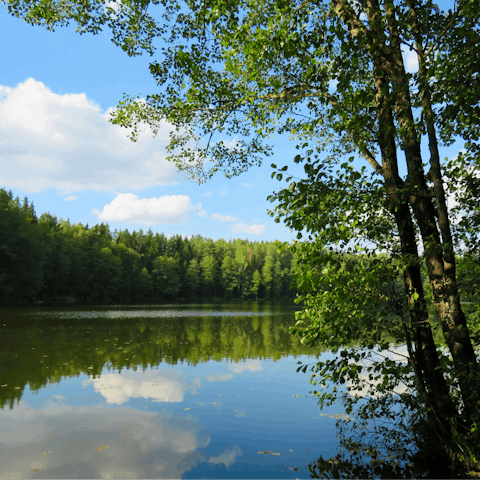 Explore the great outdoors at nearby Siloam Springs State Park