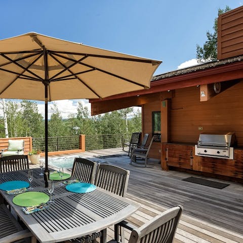 Barbecue your favourite dishes and dine alfresco