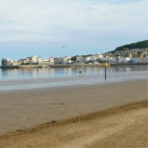 Soak up fresh sea air while strolling through Weston-super-Mare