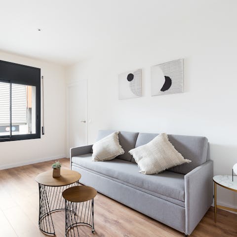 Enjoy relaxing in the living room after a day of exploring