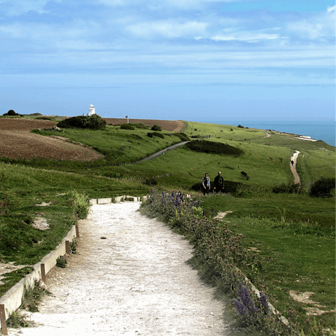 Spend a day exploring pretty Dover, a fifteen-minute drive away