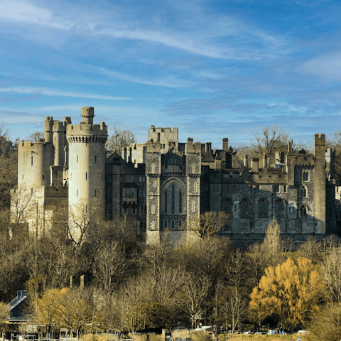 Explore Arundel Castle – an eleven-minute walk away