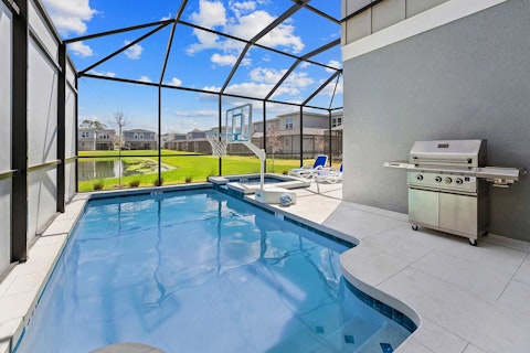 Spend the afternoon in the pool then fire up the barbecue