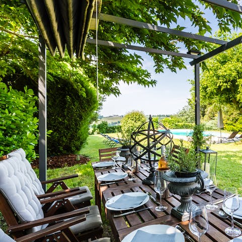 Dine in these idyllic surroundings