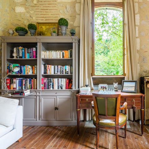 Find a book to curl up with on the sofa