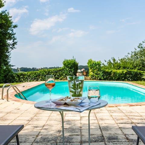 Lounge by the pool all day