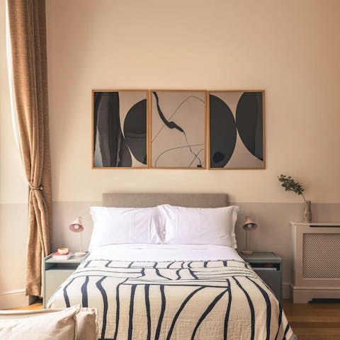 Snuggle up in the bed after a long day on your feet