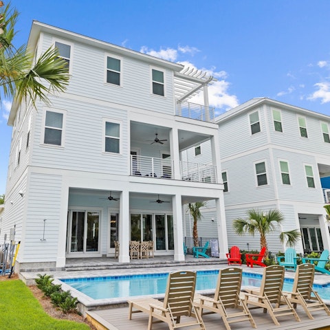 Cool off from the Florida sun in the private pool