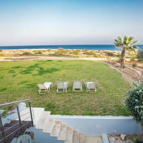 Take a stroll straight onto the beach