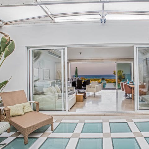 Take in the sea views from across the home