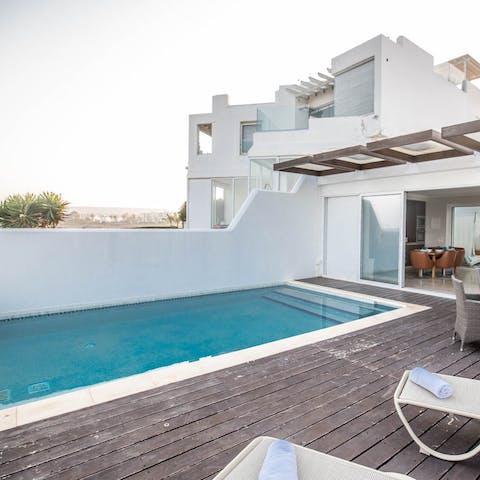 Cool off with a dip in the pool
