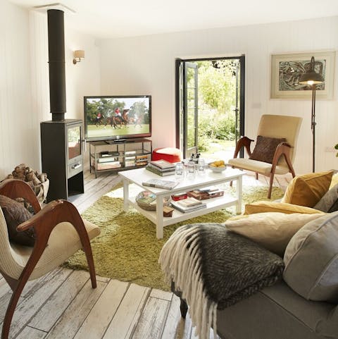 Light the log burner and enjoy a cosy evening in