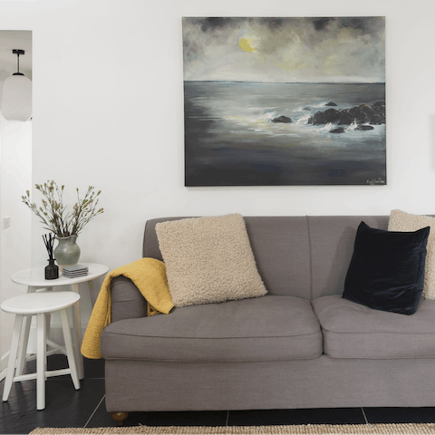 Make yourself a cup of tea and relax on the sofa