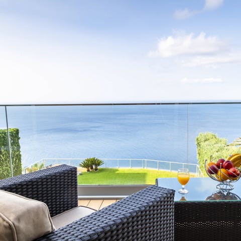 Wake up to the sounds of the ocean