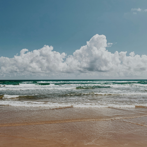 Dip your toes in the Gulf of Mexico, 500 feet away