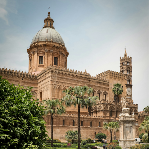 Explore the incredible churches of the historical centre of Palermo, a short walk away