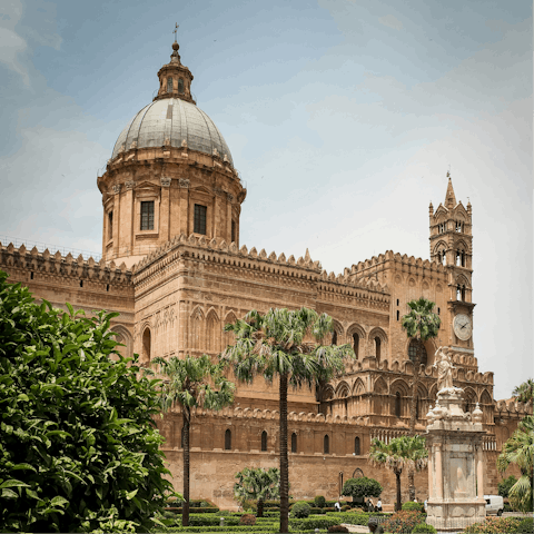 Explore the incredible churches of the historical centre of Palermo, a short walk away