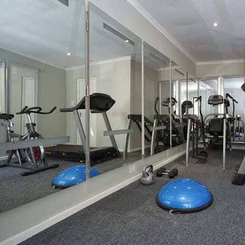 Keep on top of your fitness routine in your personal gym