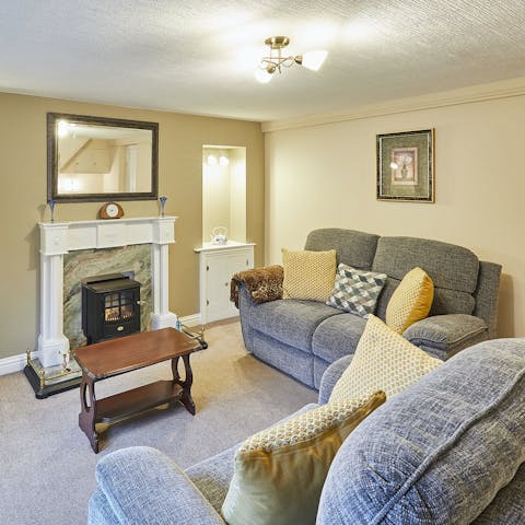 Spend cosy evenings relaxing in the lounge