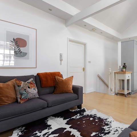 Feel at home in the open-plan living area