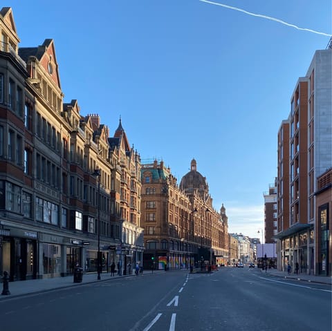 Visit every boutique store in Knightsbridge, including Harrods, to find some lavish items