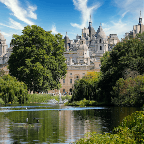 Stroll around the beautiful Hyde Park, just a three minute walk away