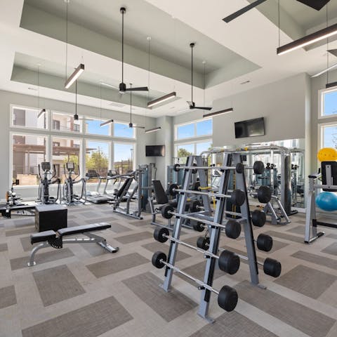 Work up a sweat in the gym