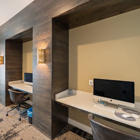 Catch up on some work in the business centre