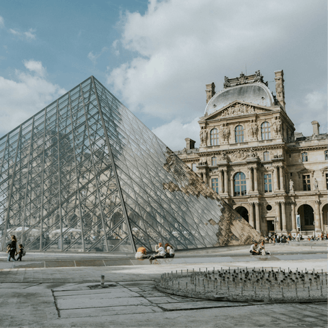 Visit the Louvre, a fifteen-minute ride on the metro