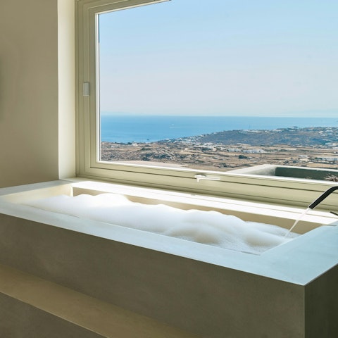 Enjoy the view as you soak in the tub in the master suite