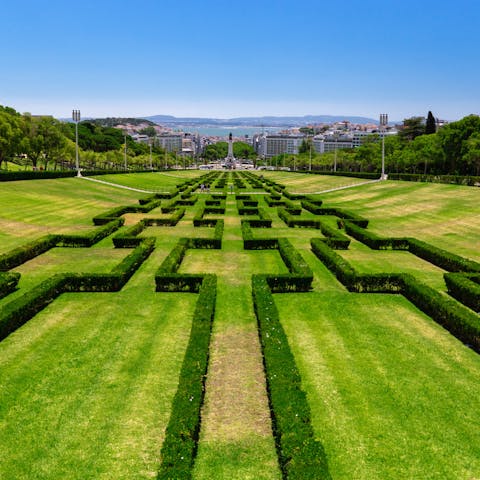 Take a gentle stroll through Parque Eduardo VII – it's within easy walking distance