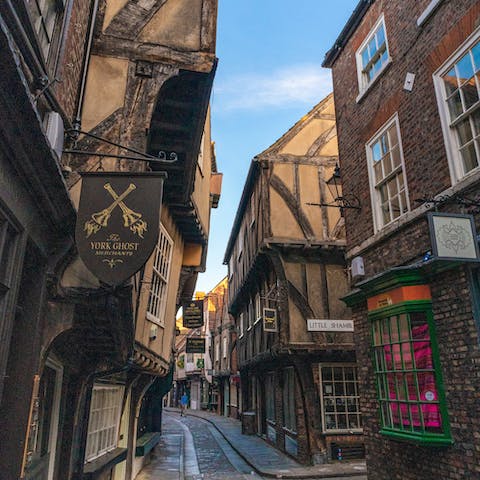Stay just a fifteen-minute walk from the heart of this historic city