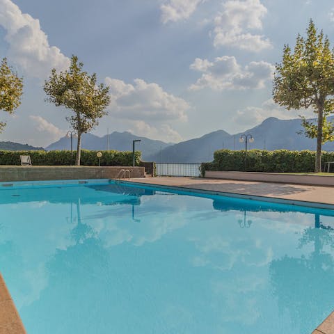 Look forward to bobbing about in the communal pool