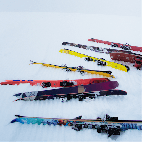 Hit the slopes with your nearest ski lift a ten-minute drive away