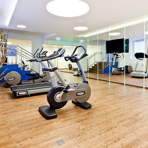 Have a good workout at the communal gym