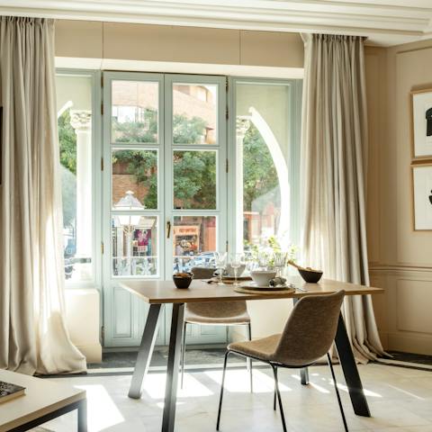 Cook some Spanish delicacies then dine with a view of the city