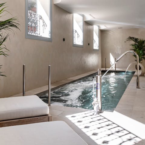 Complete a busy day with some relaxation in the swimming pool and sauna