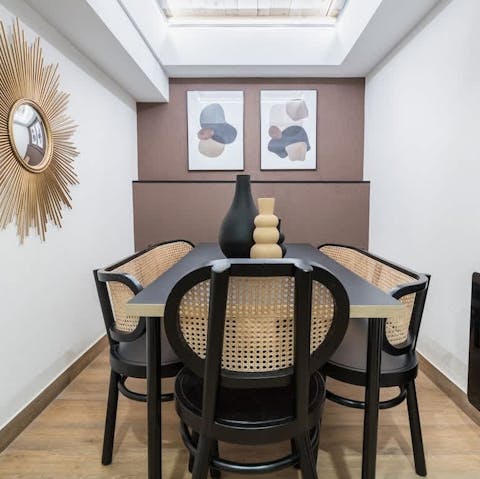 Gather for authentic breakfasts or homecooked meals