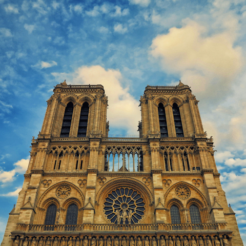 Marvel at the Notre Dame, twenty-minute metro ride away