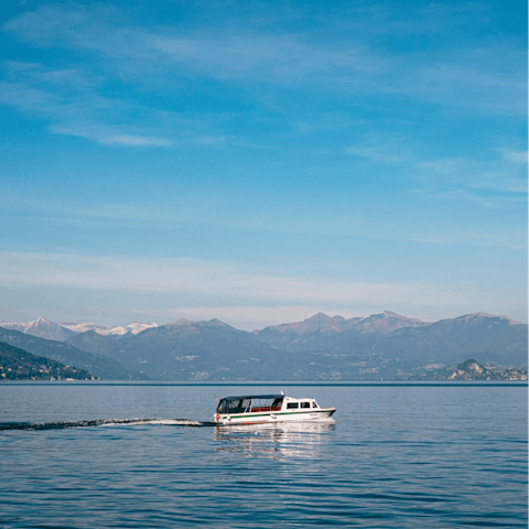 Let your host arrange a boat trip around the lake