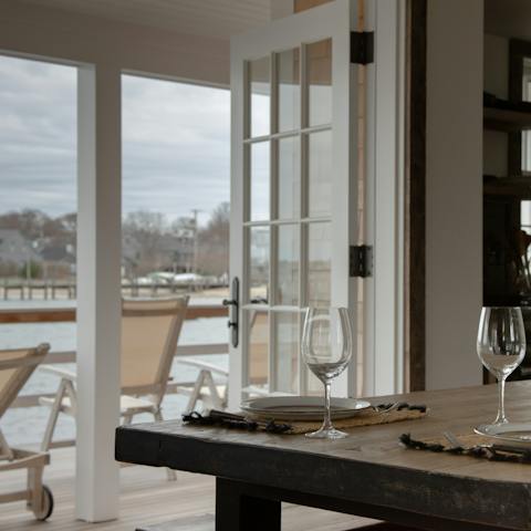 Open the doors and feel the refreshing spirit of the ocean breeze