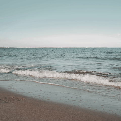 Enjoy a day on the sand – Ambelas Beach is just a five-minute drive away