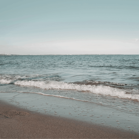 Enjoy a day on the sand – Ambelas Beach is just a five-minute drive away